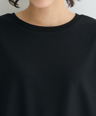 Green Parks ２ＷＡＹ７分袖タック裾ＺＩＰプルオーバー Black