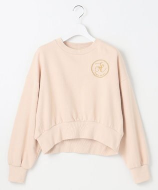 Feroux 【洗える】ロゴ刺繍裏毛 プルオーバー ベージュ系