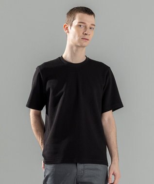 JOSEPH HOMME 新色追加【オリジナル素材/シワになりにくい】ライトタックジャージー クルーネックＴシャツ ブラック系