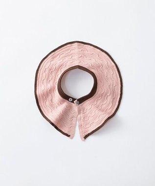 TRICOTE ケーブル柄ニットスタイ 68PINKBEIGE