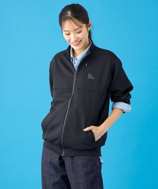 SHARE PARK LADIES 【UVカット・吸水速乾・ストレッチ・軽量・アンチピリング 】ダンボールトラックジャケット（S・Mサイズ） ブラック系