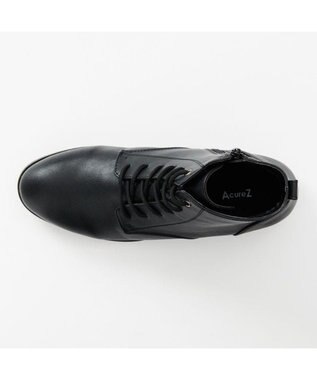 AcureZ 生活防水タイプ 内側にファスナーを配置し脱ぎ履きラクチン ブラック