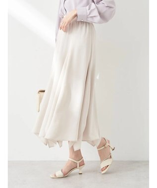 earth music&ecology ランダムイレヘムスカート Ivory