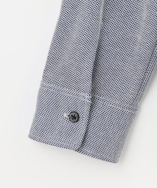 JOSEPH ABBOUD 【キングサイズ・消臭などの高機能】オーガニックコットン ダディ 長袖 ポロシャツ ブルー系