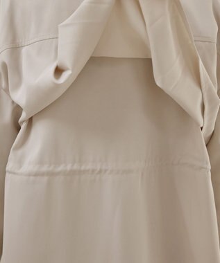 Tiaclasse 【洗える】ドロストレイヤーブルゾン ライトベージュ