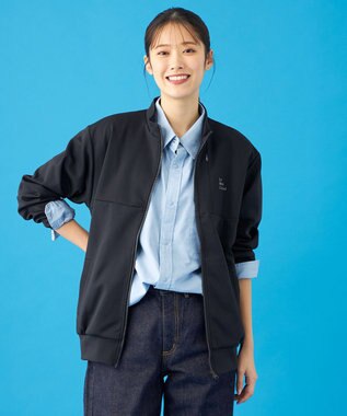 SHARE PARK LADIES 【UVカット・吸水速乾・ストレッチ・軽量・アンチピリング 】ダンボールトラックジャケット（S・Mサイズ） ブラック系