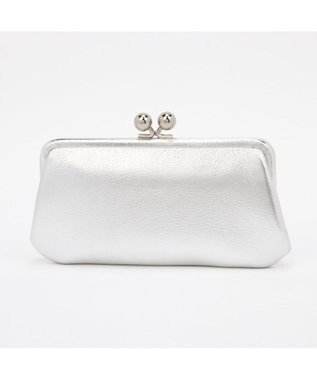 UNBILLION ペルケ perche / マルチスタッズがま口ロングウォレット シルバー