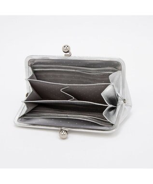 UNBILLION ペルケ perche / マルチスタッズがま口ロングウォレット シルバー