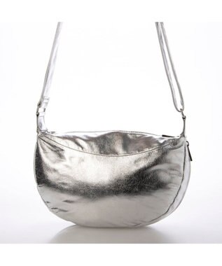 UNBILLION カシュカシュ cachecache / メタリックハーフムーンショルダー シルバー