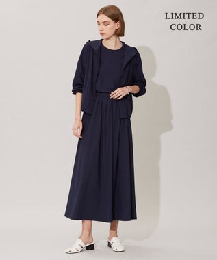 ICB 【接触冷感・UVカット・速乾・洗える】マットスキューバ パーカー ネイビー系［WEB限定］