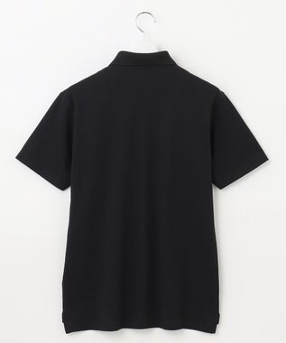 23区GOLF 【キングサイズ】ハニカムカノコ 半袖ポロシャツ ブラック系