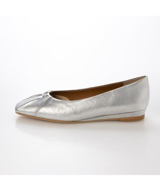 MODE ET JACOMO <MODE ET JACOMO>ソフトレザーフラットパンプス シルバー