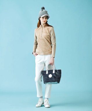 23区GOLF 冬ゴルフの強い味方【WOMEN】【撥水・ストレッチ】エアシャットボンディング パンツ ホワイト系