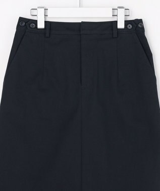 J.PRESS LADIES L チノストレッチ ナロー スカート ネイビー系
