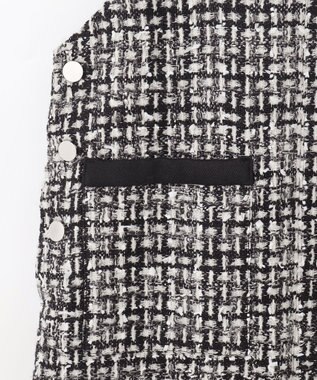 GRACE CONTINENTAL ミディツイードジャンパースカート バイカラー