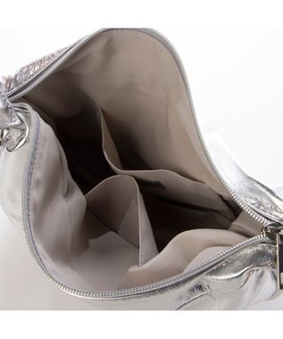 UNBILLION カシュカシュ cachecache / メタリックハーフムーンショルダー シルバー