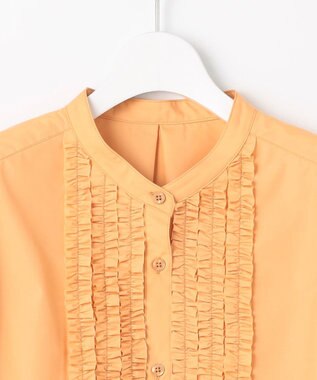 Feroux フリルディテール パフスリーブ ブラウス イエロー系