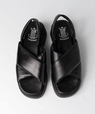 BONTRE 【BONTRE/ボントレ】パフィーストラップサンダル/40352-US ブラック