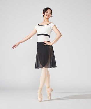 Chacott 巻きスカート ブラック