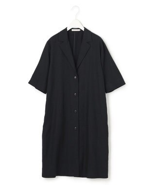 ICB 【洗える】 Unleash  半袖ロングジャケット ネイビー系