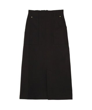 YECCA VECCA ドライタッチナロースカート Black