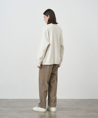 ATON COTTN LAWN | ワイドイージーパンツ - UNISEX BEIGE