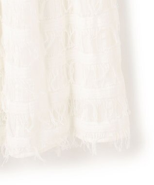 uncrave フリンジレース ティアードスカート オフ