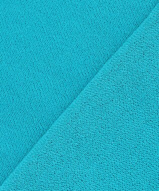 UNFILO シアーフォルムニット キーネックカーディガン ターコイズ