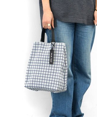 FOLNA RD ニットショッパートートバッグ ブルー