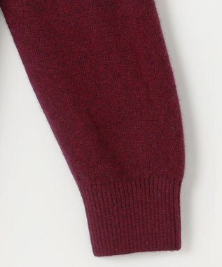 JOSEPH ABBOUD カシミヤブレンド ハイネック ZIP プルオーバーニット ワイン系