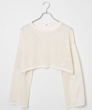 WEGO ショートメッシュニットプルオーバー ホワイト