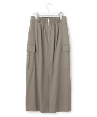 23区 【洗える】テンセルナイロンストレッチ カーゴ スカート オリーブ系
