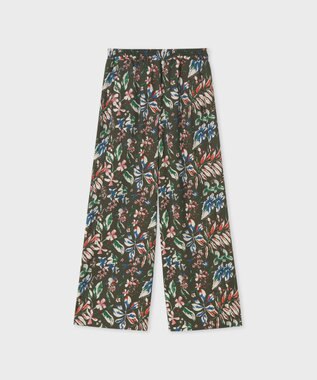 Paul Smith Number Floral ワイドパンツ カーキ