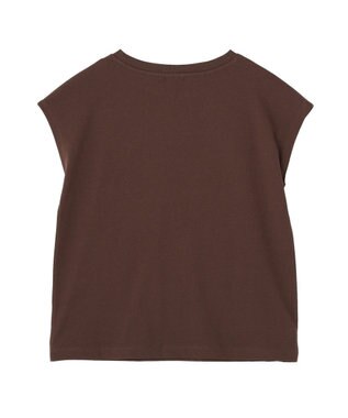 earth music&ecology 【遮熱・接触冷感・UVカット】フレンチスリーブTシャツ Brown
