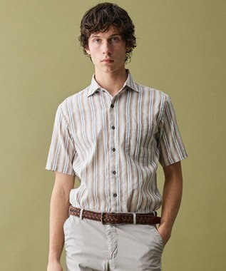 JOSEPH ABBOUD 【イタリア素材/日本製】ヴィンテージライクブレイドレザー ベルト