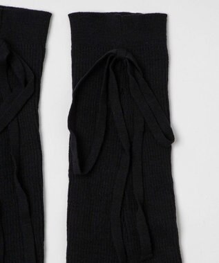 WEGO リボンレッグカバー ブラック