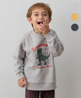 ANY KIDS 恐竜プリント 裏毛トレーナー