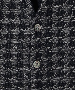 JOSEPH ABBOUD 【イタリア糸使用/清涼感/軽い/洗える/サスティナブル】スラブギマ ニット ベスト ネイビー系7