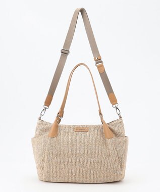 LA BAGAGERIE つまみハンドル　サマー2wayトートバッグ ベージュ