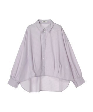 earth music&ecology ＴＲキュプラドロストシャツ Lavender