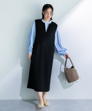 Green Parks 　ダンボールスキッパージャンパースカート Black