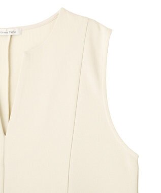 Green Parks 　ダンボールスキッパージャンパースカート Ivory