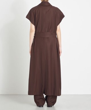 NAVE 【Nave】バルキーツイル ロングジレ ダークブラウン系