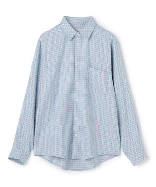 UNFILO MENS 【男女兼用】クリーンチェック ネルシャツ ピンクチェック