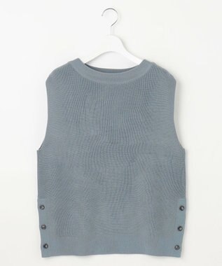 J.PRESS LADIES 【洗える】DRALON MERINO ニット ベスト グレイッシュグリーン系