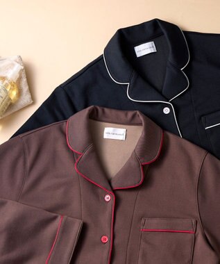 une nana cool 【綿混】接結パシャマ ブラック