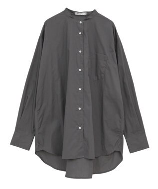 CRAFT STANDARD BOUTIQUE バンドカラーシャツ Charcoal Gray