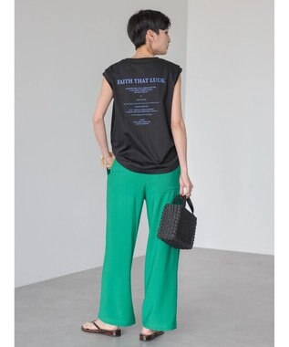 AMERICAN HOLIC 前後ロゴノースリーブカットプルオーバー Black