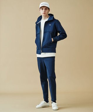 23区GOLF 軽快な履き心地【MEN】ＴＥＸＢＲＩＤダンボール パンツ ネイビー系