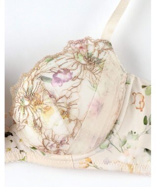 WACOAL ブラジャー 着やせシルエット 脇から背中のラインすっきり Gカップまで対応 大きいサイズ レディース BXC405 /ワコール ベージュ